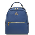 Sac à dos femme PRISMA compact en cuir véritable grainé
