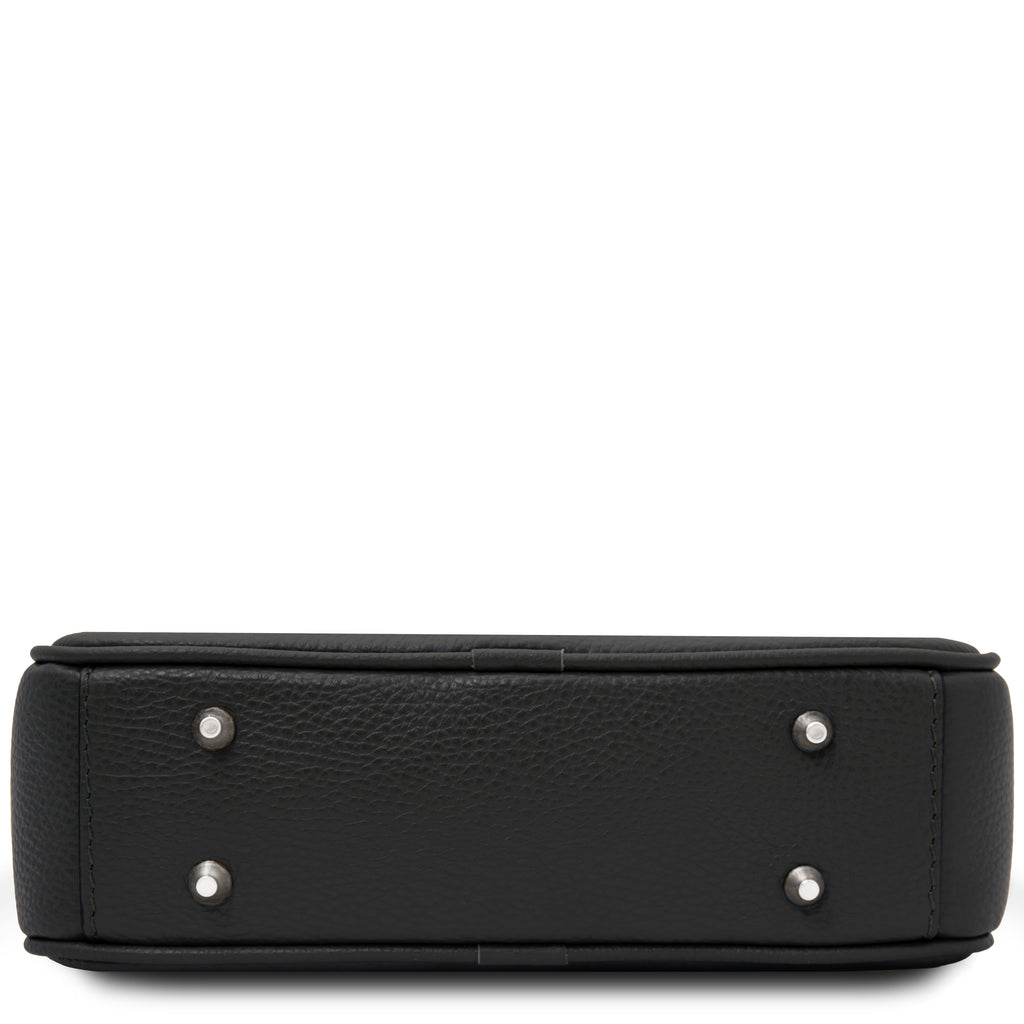 CUBETTO — Sac bandoulière compact en cuir grainé