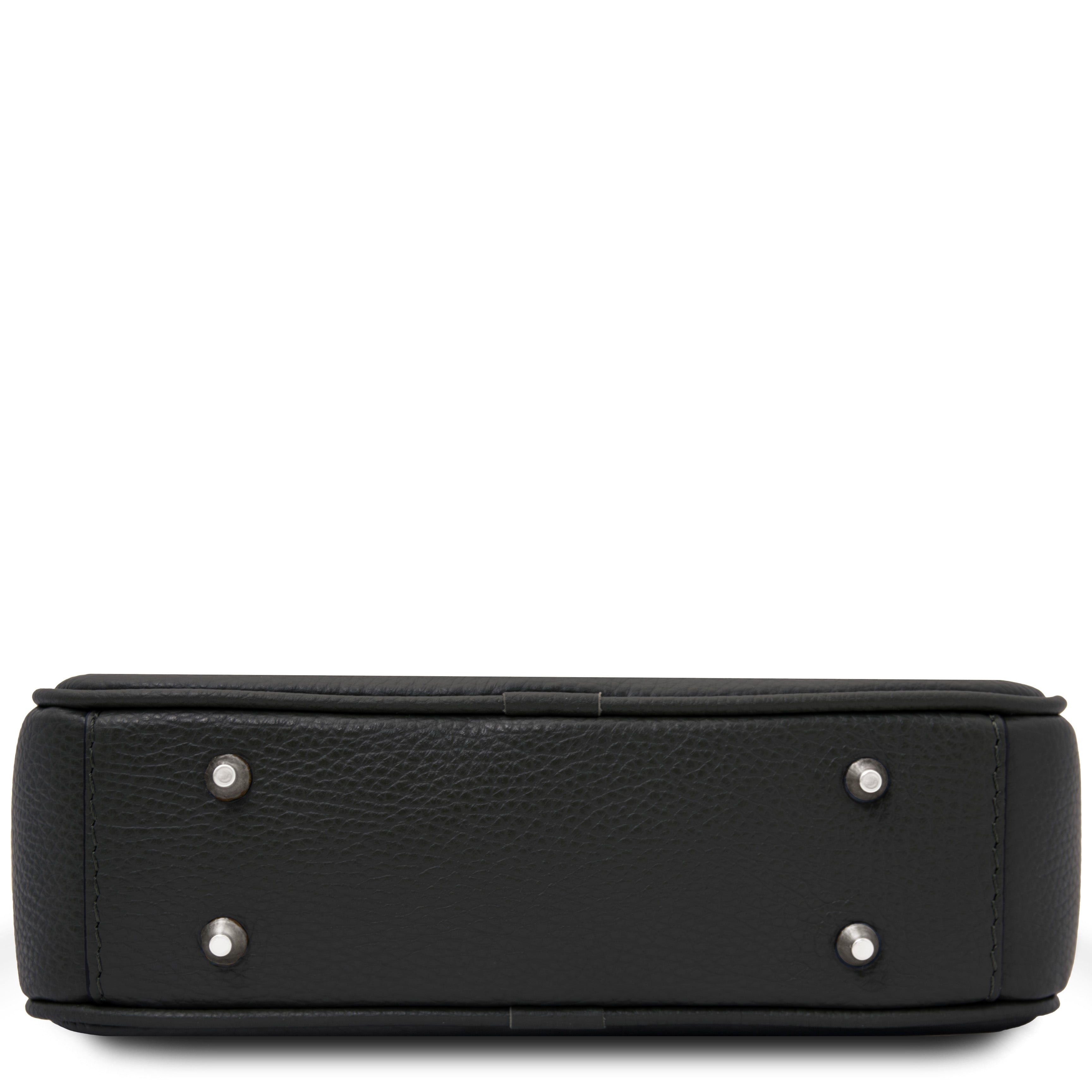 CUBETTO — Sac bandoulière compact en cuir grainé