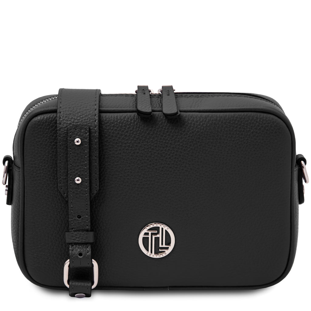 CUBETTO — Sac bandoulière compact en cuir grainé