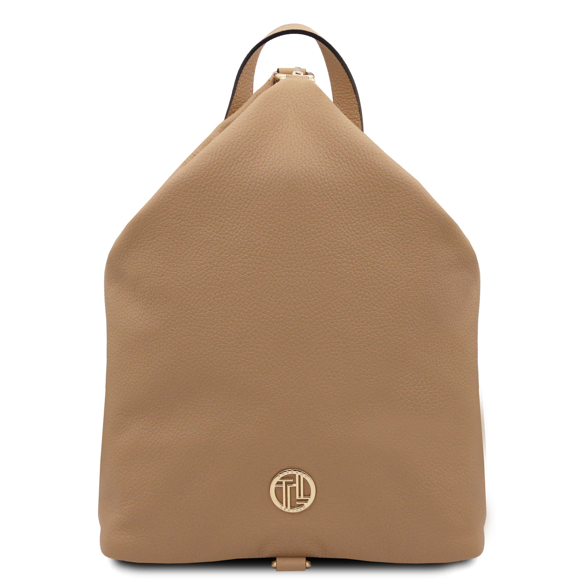 Sac à dos femme DUBLIN souple en cuir véritable grainé