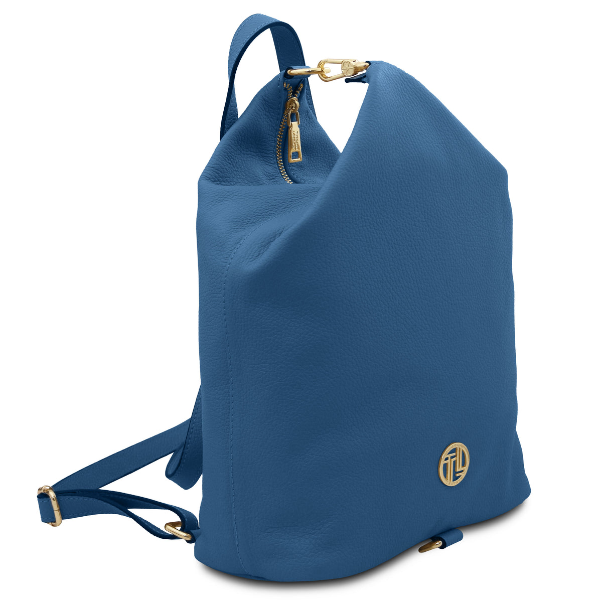 Sac à dos femme DUBLIN souple en cuir véritable grainé