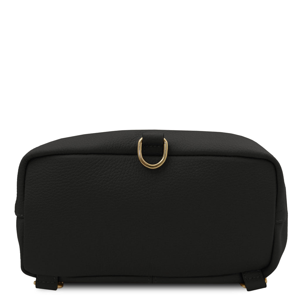 Sac à dos femme DUBLIN souple en cuir véritable grainé