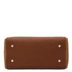 LIBRA — Grand sac shopping en cuir gros grain