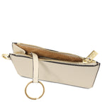 Porte-cartes femme VITA en cuir pleine fleur avec dragonne