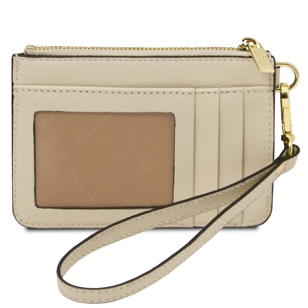 Porte-cartes femme VITA en cuir pleine fleur avec dragonne