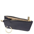 Porte-cartes femme VITA en cuir pleine fleur avec dragonne