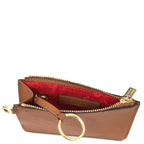 Porte-cartes femme VITA en cuir pleine fleur avec dragonne