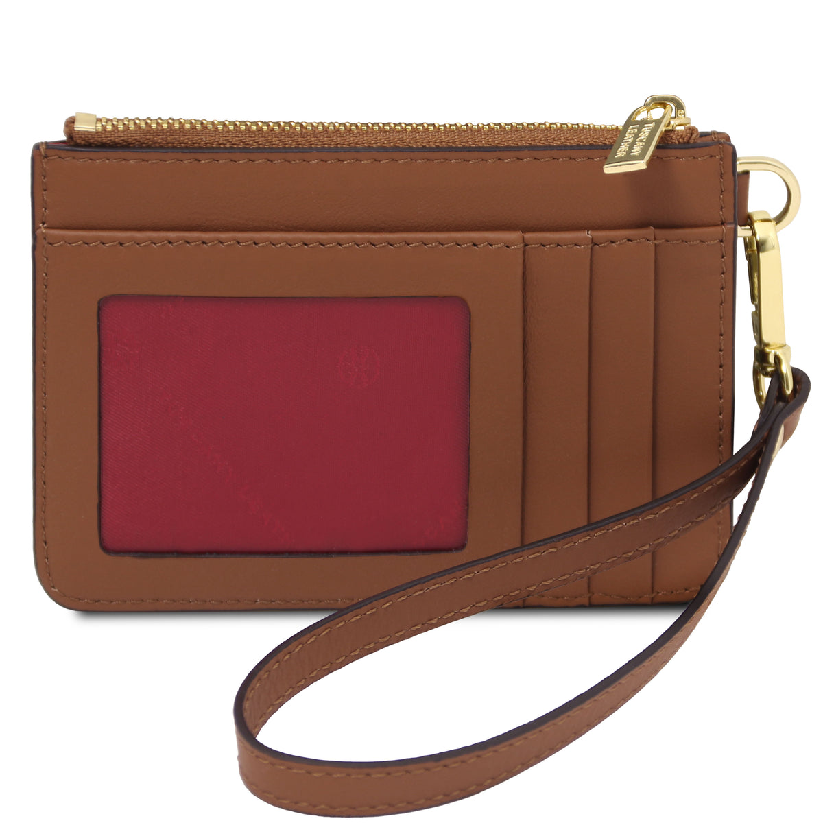Porte-cartes femme VITA en cuir pleine fleur avec dragonne Image principale du produit