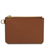 Porte-cartes femme VITA en cuir pleine fleur avec dragonne