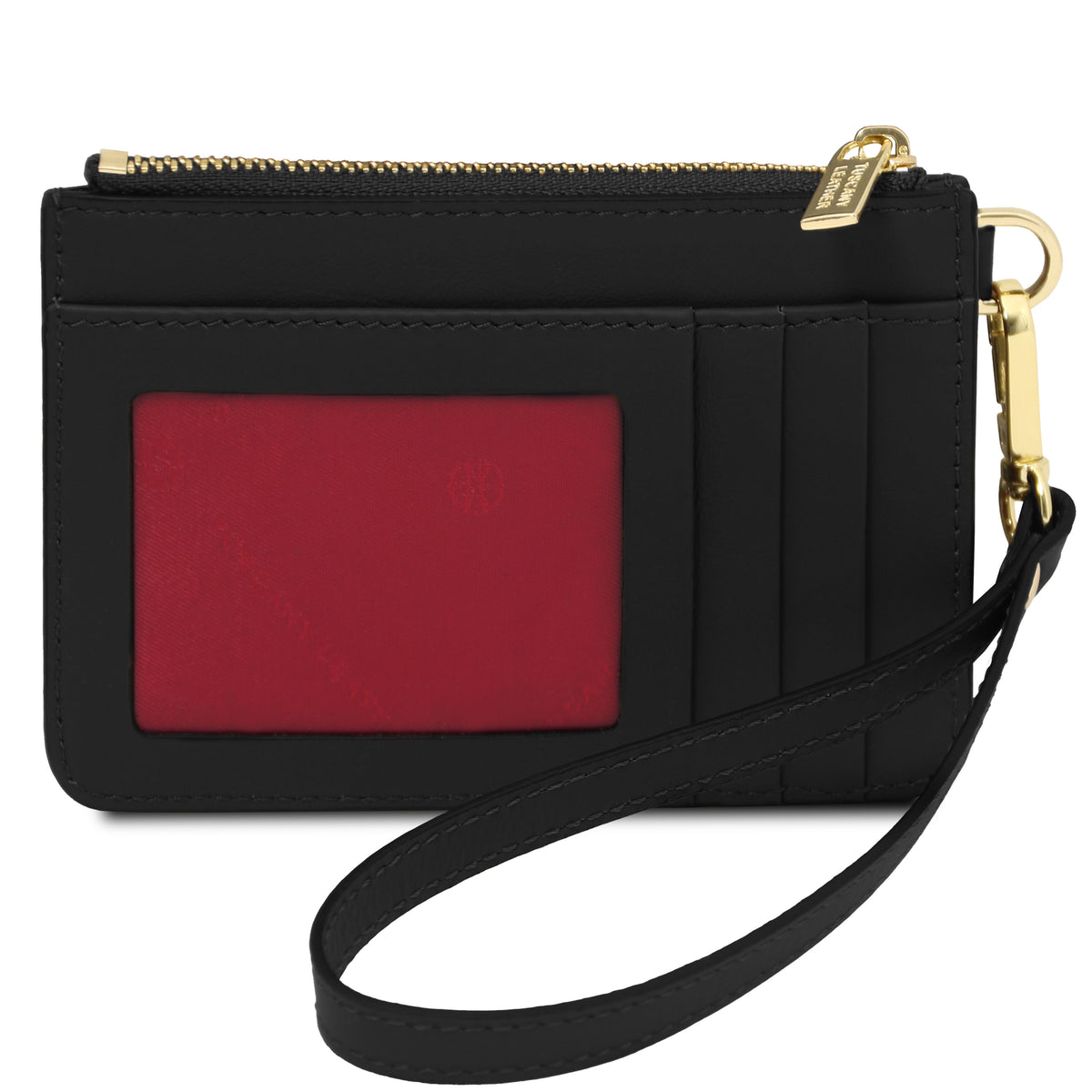 Porte-cartes femme VITA en cuir pleine fleur avec dragonne