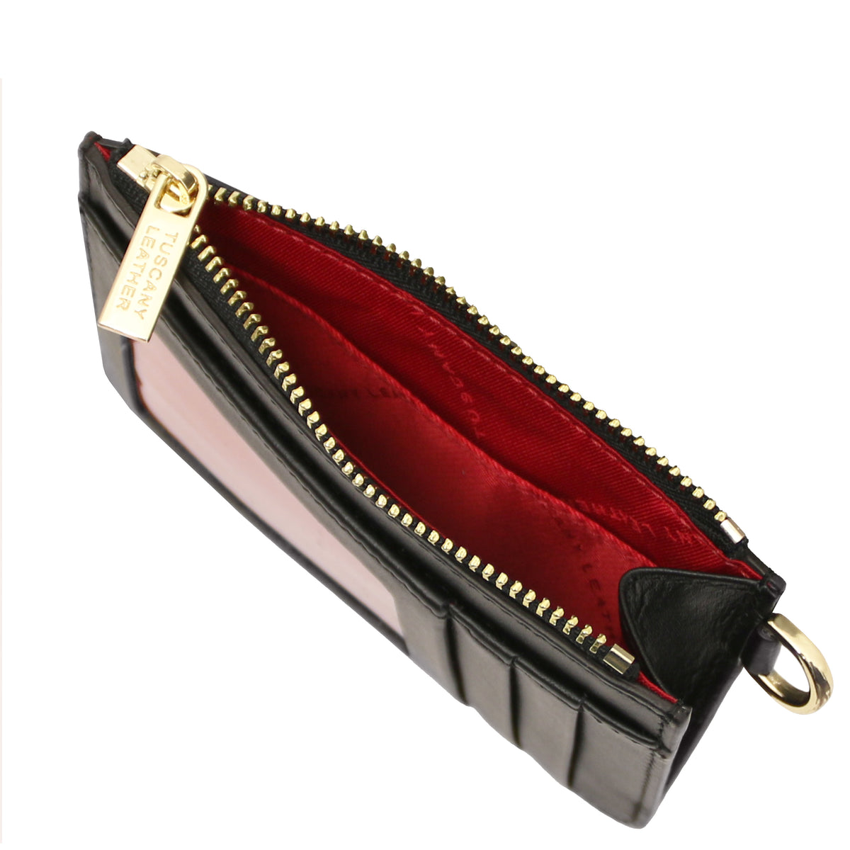 Porte-cartes femme VITA en cuir pleine fleur avec dragonne