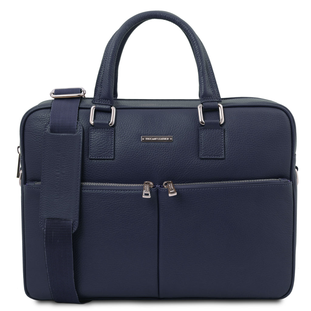 Cartable homme TREVISO cuir grainé ordinateur 15 pouces