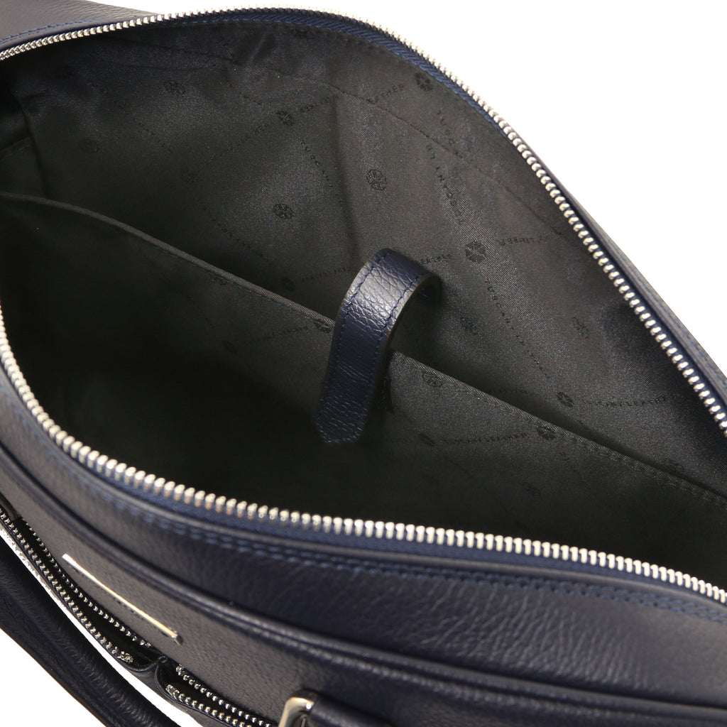 Cartable homme TREVISO cuir grainé ordinateur 15 pouces