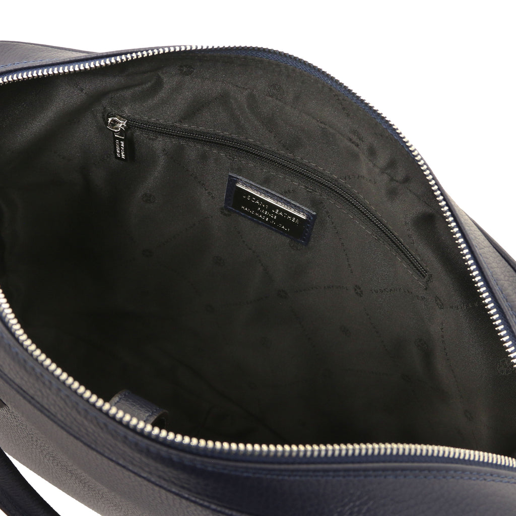 Cartable homme TREVISO cuir grainé ordinateur 15 pouces