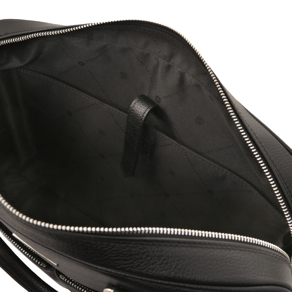 Cartable homme TREVISO cuir grainé ordinateur 15 pouces