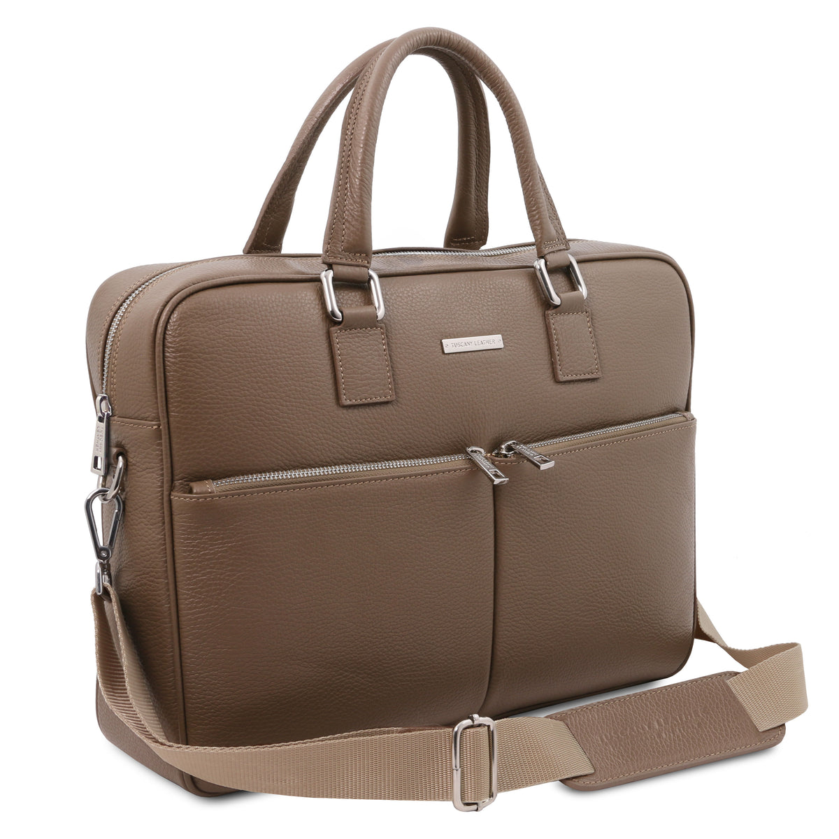 Cartable homme TREVISO cuir grainé ordinateur 15 pouces