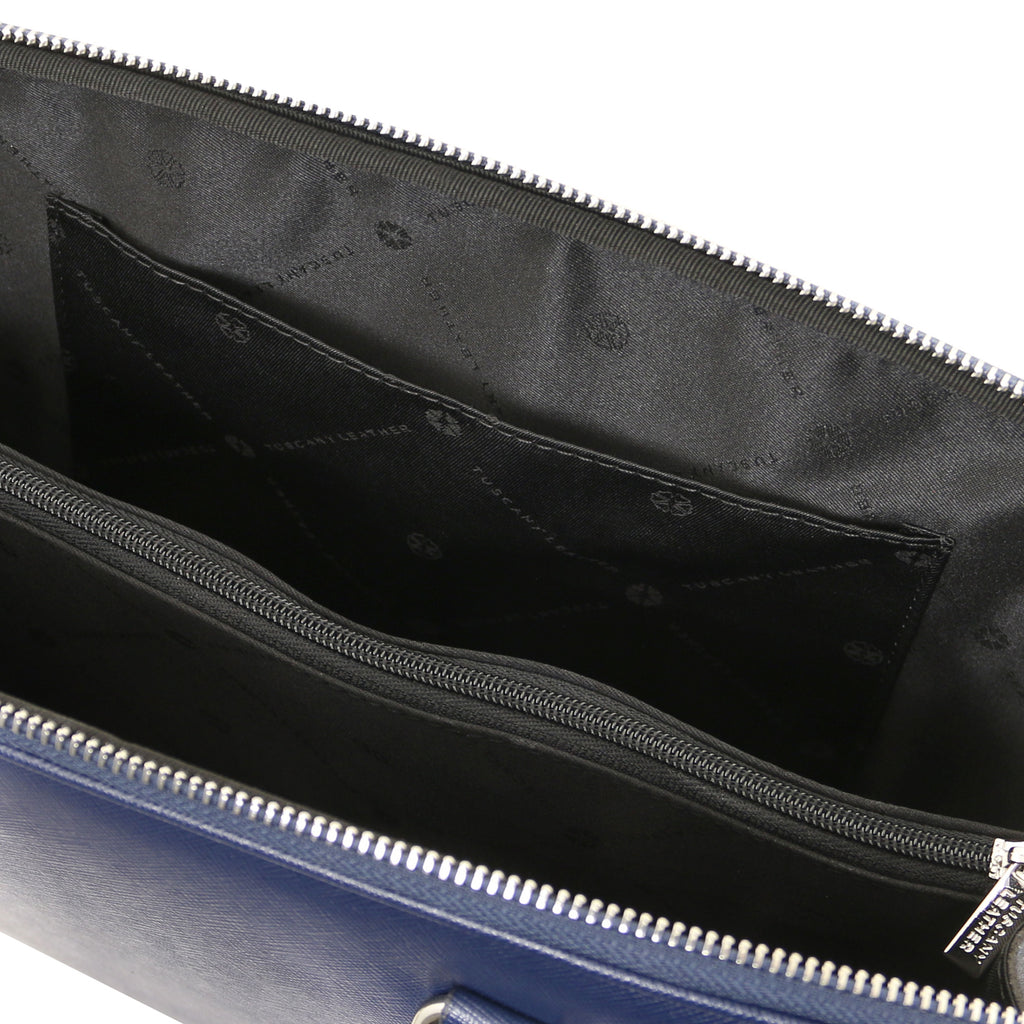 Sac business cuir Saffiano 2 compartiments format A4 VERONA