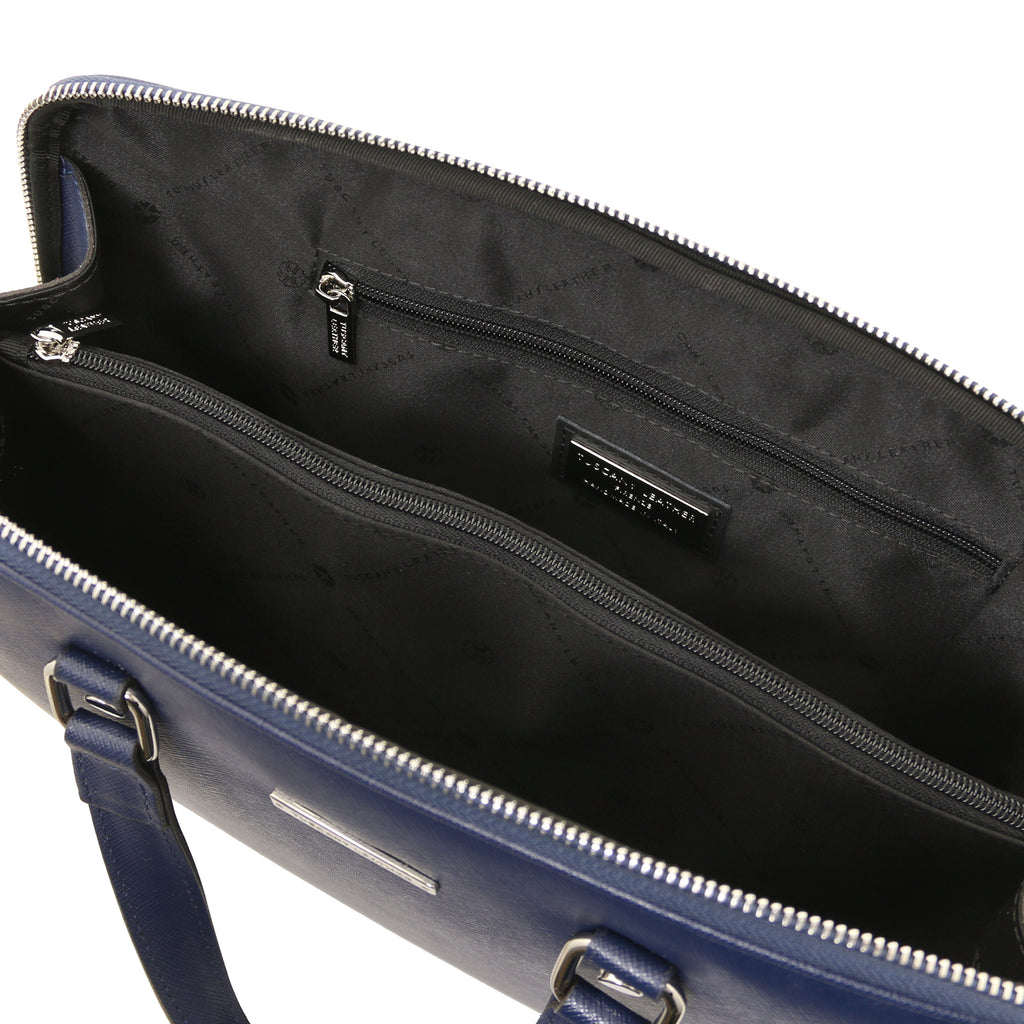 Sac business cuir Saffiano 2 compartiments format A4 VERONA