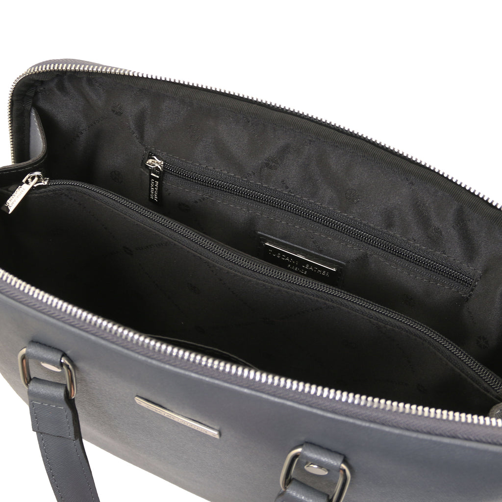 Sac business cuir Saffiano 2 compartiments format A4 VERONA