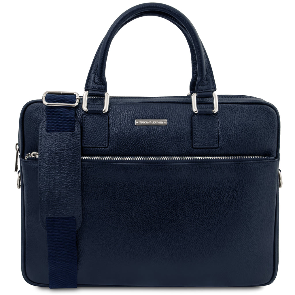 Cartable homme porte ordinateur cuir grainé format A4 FERRARA