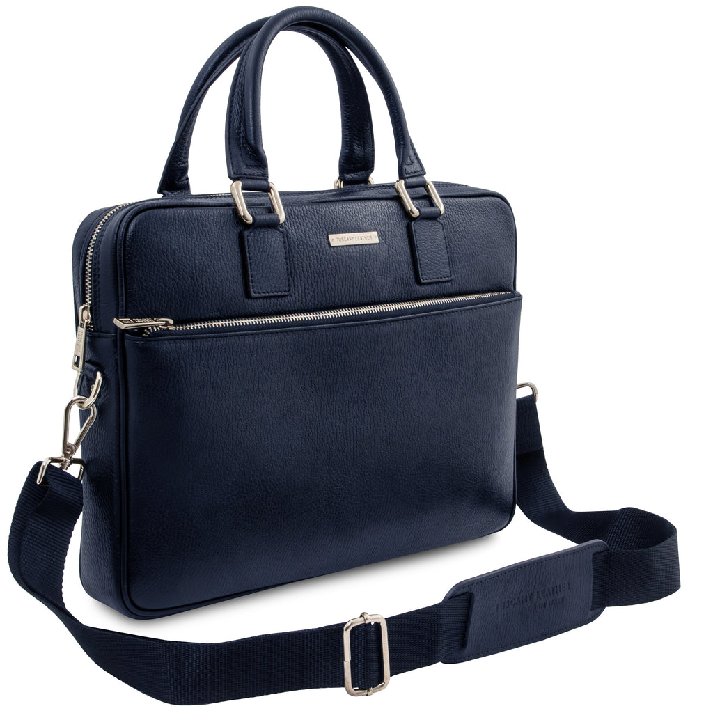 Cartable homme porte ordinateur cuir grainé format A4 FERRARA