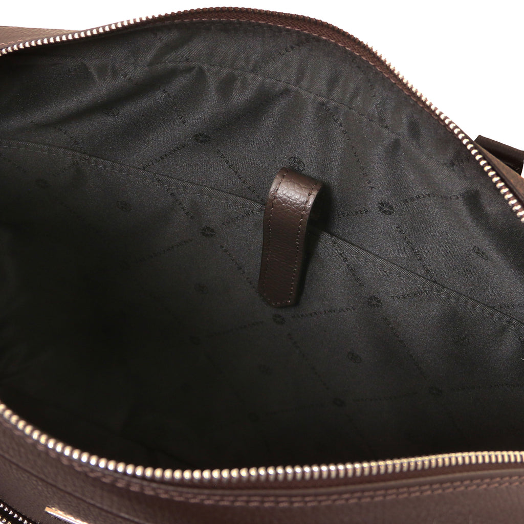 Cartable homme porte ordinateur cuir grainé format A4 FERRARA