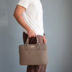 Cartable homme porte ordinateur cuir grainé format A4 FERRARA