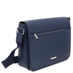Sac messenger homme cuir Saffiano A4 2 compartiments TORINO