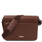 Sac messenger homme cuir Saffiano A4 2 compartiments TORINO