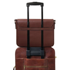 Sac messenger homme cuir Saffiano A4 2 compartiments TORINO
