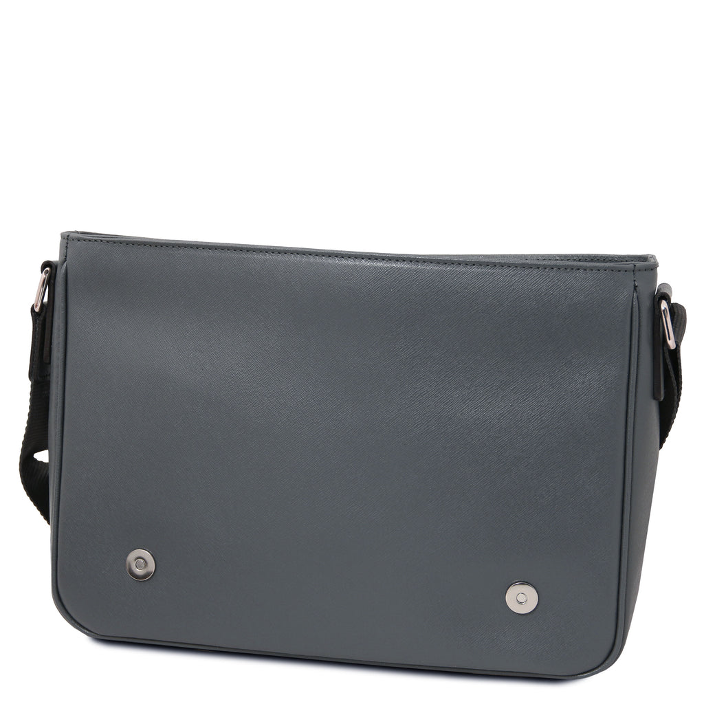 Sac messenger homme cuir Saffiano A4 2 compartiments TORINO