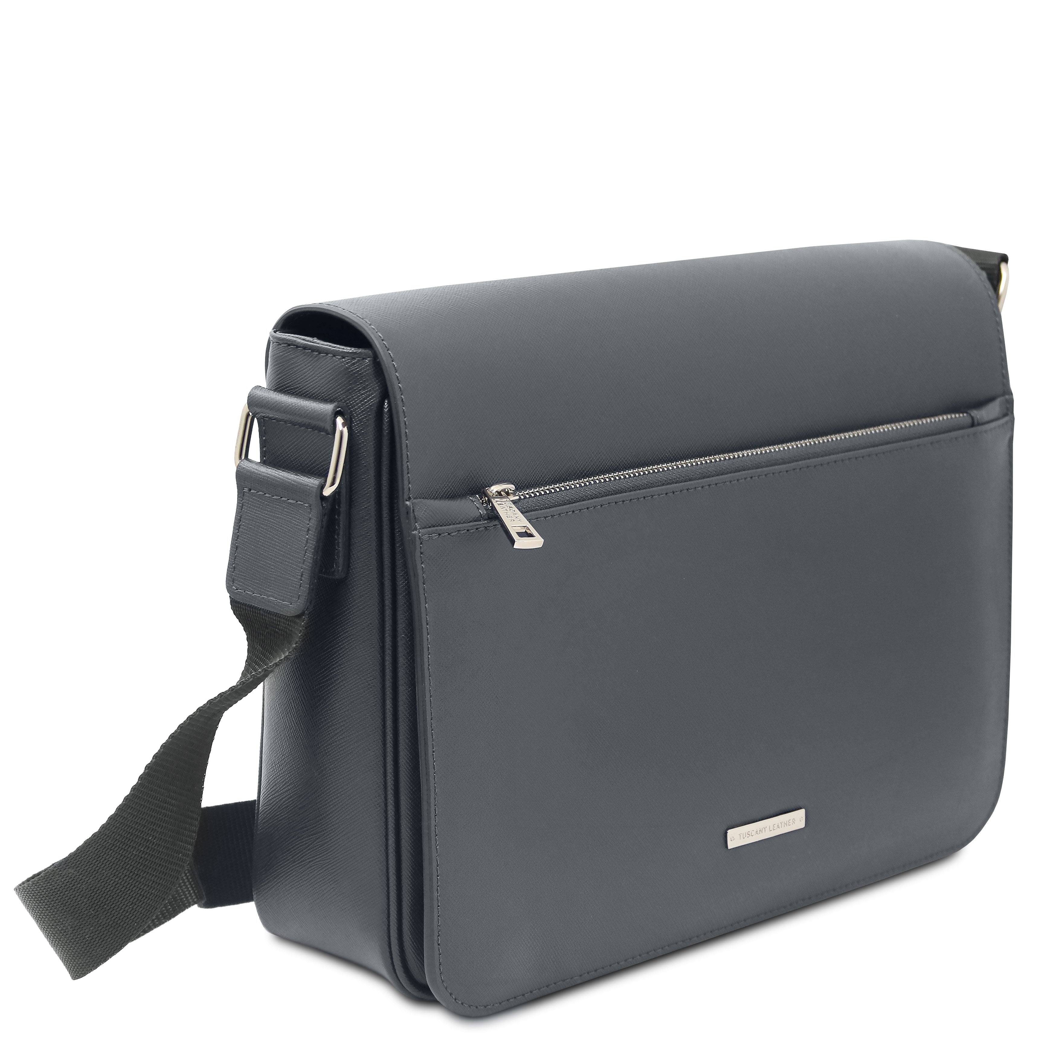 Sac messenger homme cuir Saffiano A4 2 compartiments TORINO Secondary image