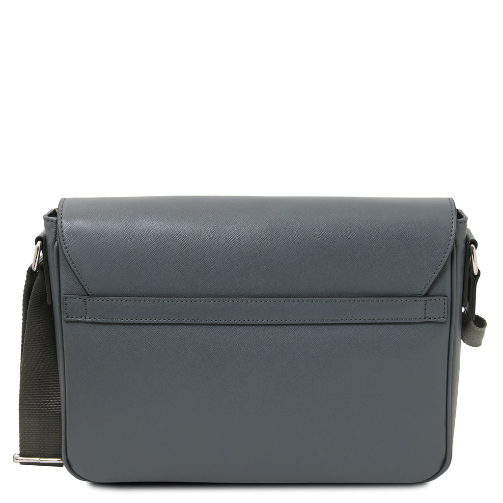 Sac messenger homme cuir Saffiano A4 2 compartiments TORINO