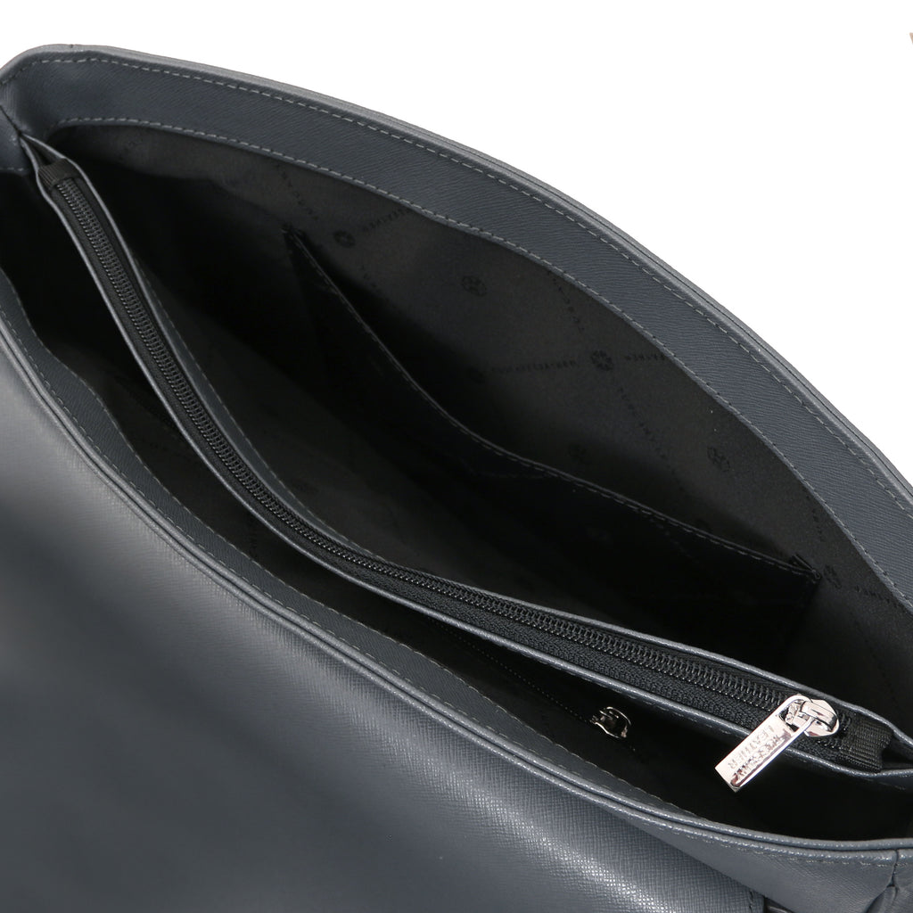 Sac messenger homme cuir Saffiano A4 2 compartiments TORINO