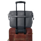 Sac messenger homme cuir Saffiano A4 2 compartiments TORINO