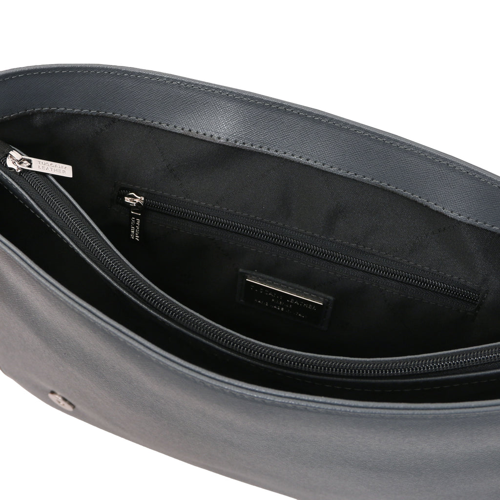 Sac messenger homme cuir Saffiano A4 2 compartiments TORINO