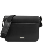 Sac messenger homme cuir Saffiano A4 2 compartiments TORINO