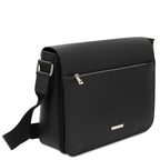 Sac messenger homme cuir Saffiano A4 2 compartiments TORINO