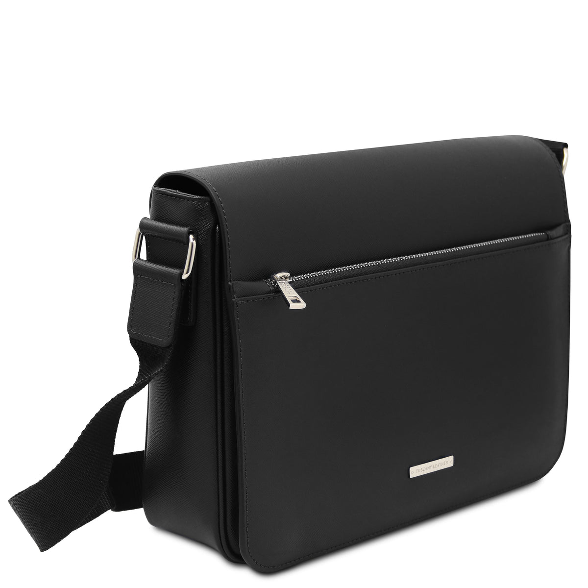 Sac messenger homme cuir Saffiano A4 2 compartiments TORINO
