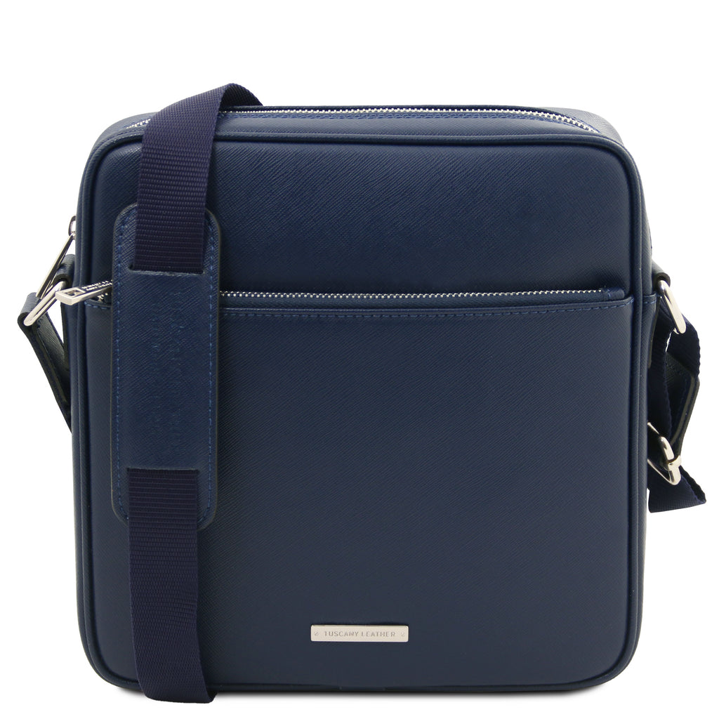Sac bandoulière homme cuir Saffiano compact LUKE