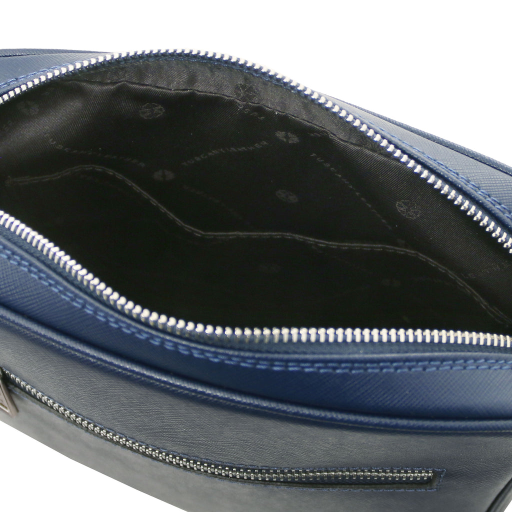 Sac bandoulière homme cuir Saffiano compact LUKE