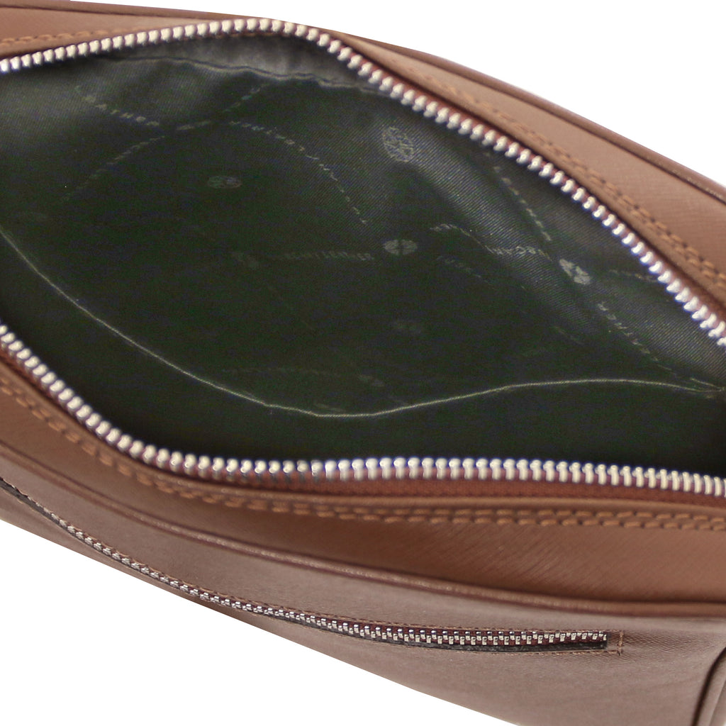 Sac bandoulière homme cuir Saffiano compact LUKE