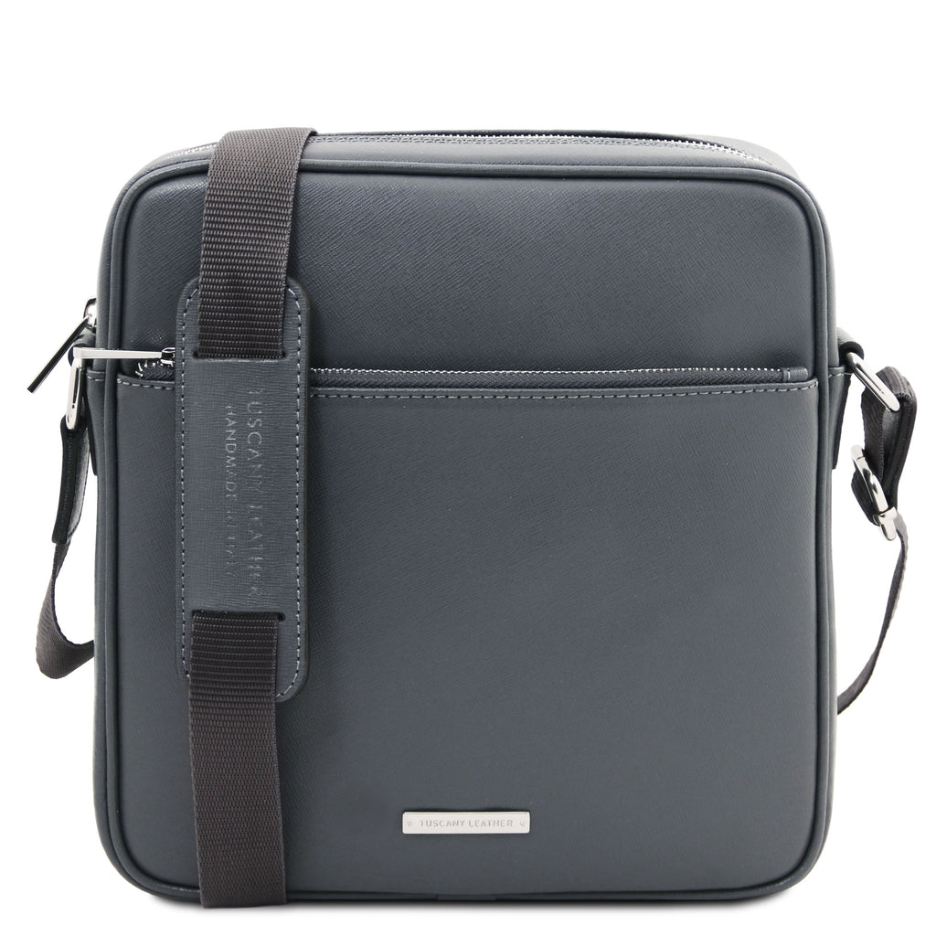 Sac bandoulière homme cuir Saffiano compact LUKE