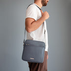 Sac bandoulière homme cuir Saffiano compact LUKE
