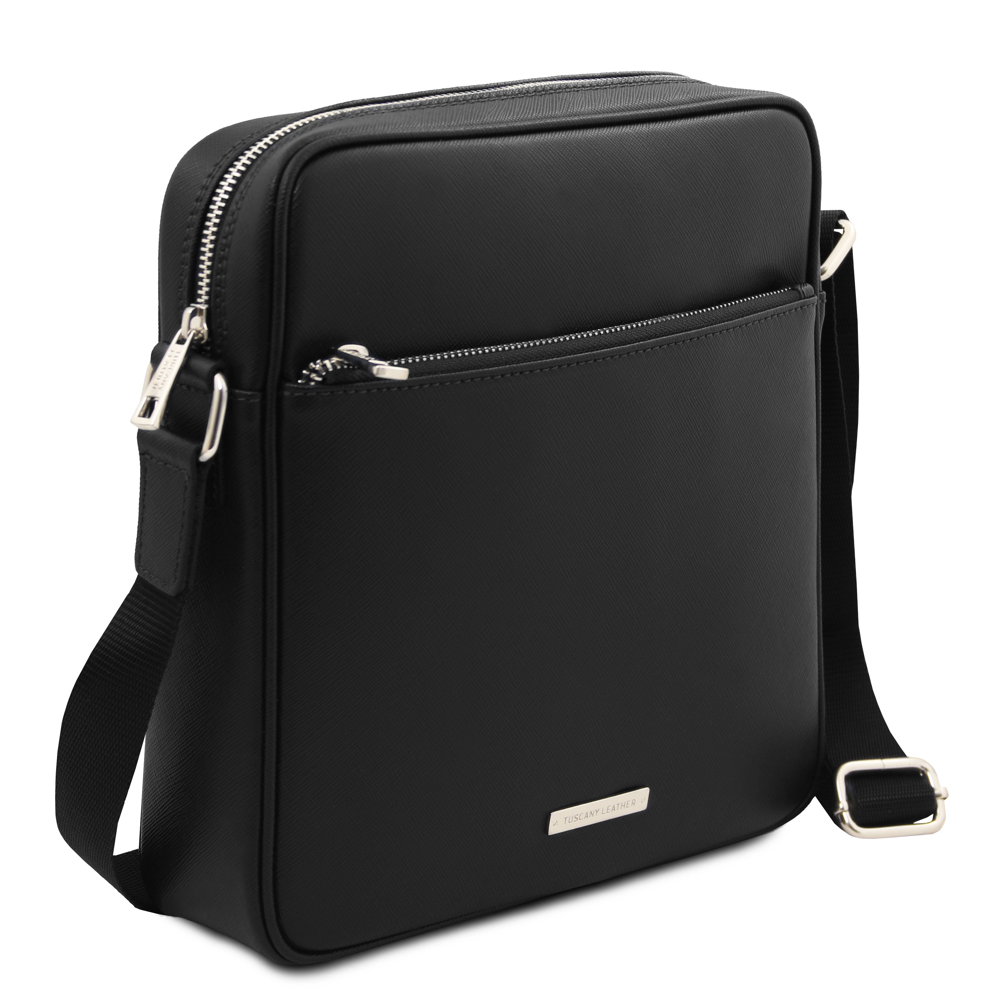 Sac bandoulière homme cuir Saffiano compact LUKE Secondary image