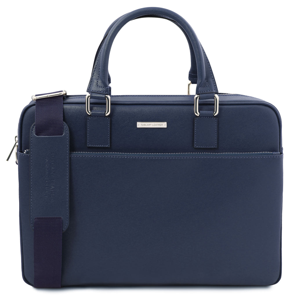 Cartable homme cuir Saffiano ordinateur 15 pouces TORINO
