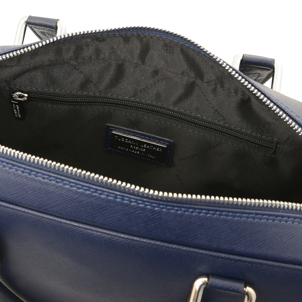 Cartable homme cuir Saffiano ordinateur 15 pouces TORINO