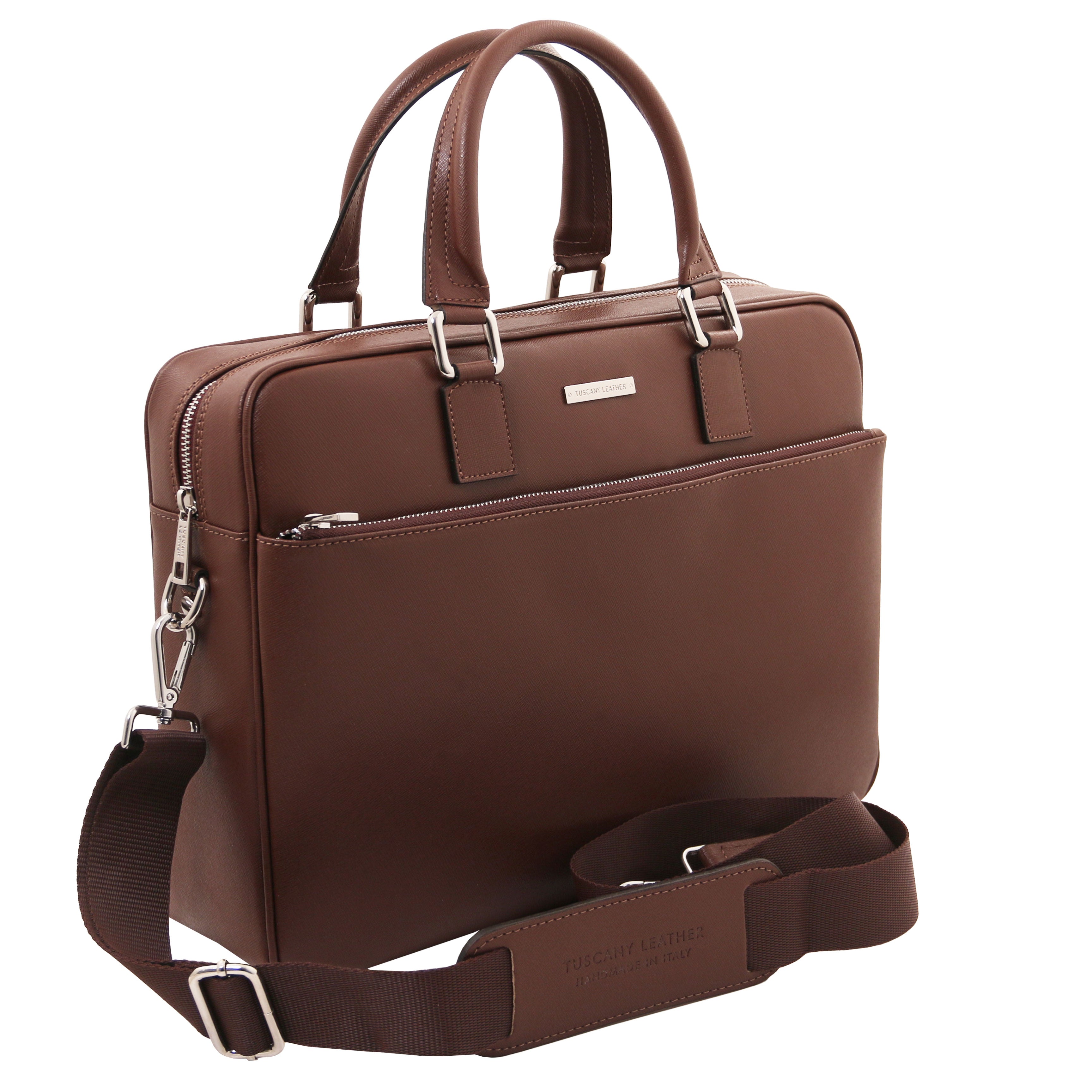 Cartable homme cuir Saffiano ordinateur 15 pouces TORINO Image secondaire du produit