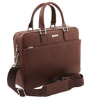 Cartable homme cuir Saffiano ordinateur 15 pouces TORINO